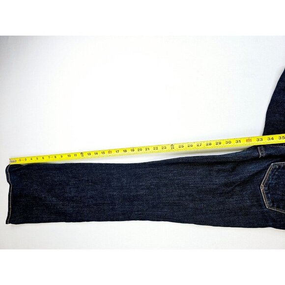Gap 1969 27X33 Womens Curvy Blue Denim Size 27/4R 5 Pocket Jeans Cotton Elastane - Picture 10 of 12
